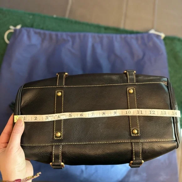 NWOT Dooney & Bourke Navy Florentine Leather Large Satchel - Picture 15 of 16